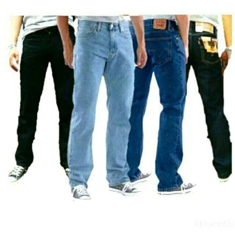 Jual Celana Jeans Levis Pria Hitam Pekat Black Standar Di Lapak