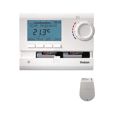 Thermostat Programmable Radiocommandé Montage Mural à Piles