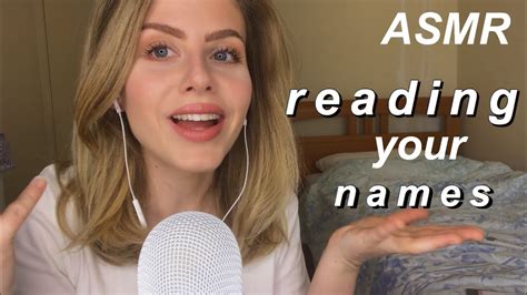 Asmr~ Whispering Your Names ~ Part 1 💖 20k Subscribers Celebration