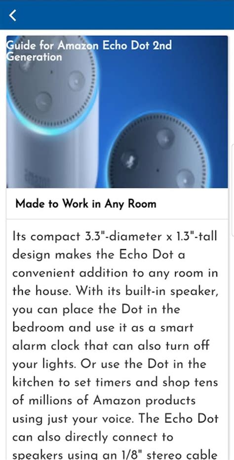 Guide For Amazon Echo Dot 2nd Generation Apk For Android Download