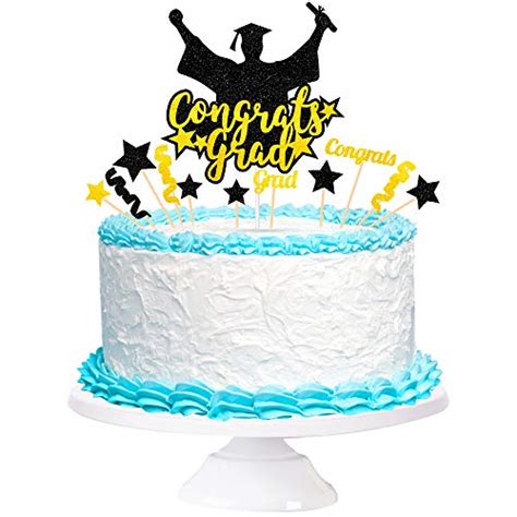 Mz Ogm Congrats Grad Cake Topper Graduation Hat Cake Topper