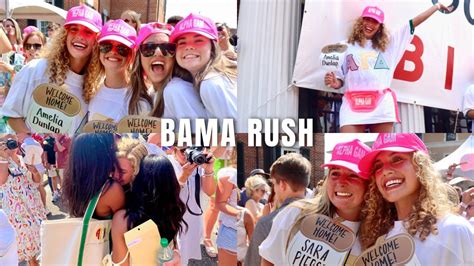 Bama Rush Vlog University Of Alabama Sorority Recruitment Youtube