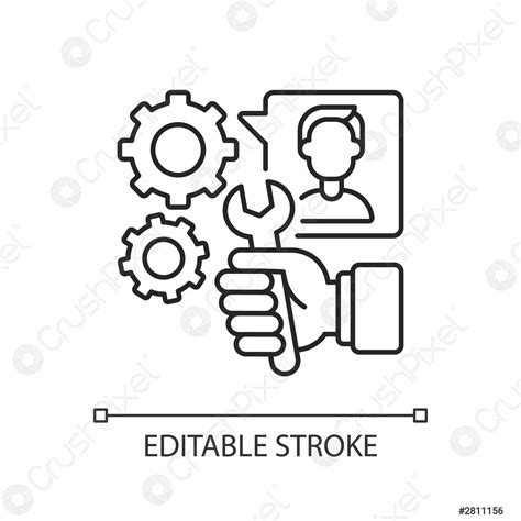 Prestación De Servicios Icono Lineal Vector De Stock 2811156 Crushpixel