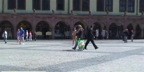 Naked Girl Has Fun In Streets Tnaflix