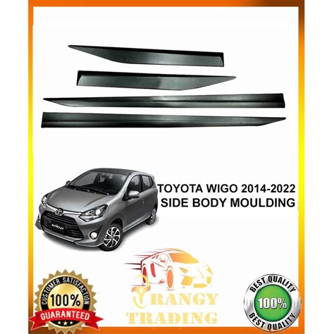 Toyota Wigo To Oem Side Body Moulding Trim Black Chrome