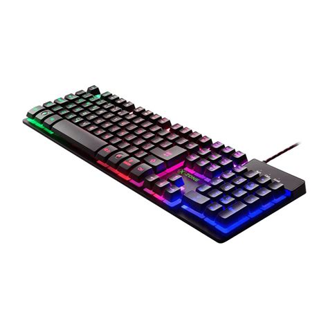 Teclado Xzone Gamer Semimec Nico Gts Ilumina O Em Led Teclas