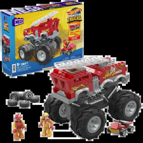 Mega Hot Wheels Monster Trucks HW 5 Alarm 284 Pcs HHD19 Toysfirst Gr