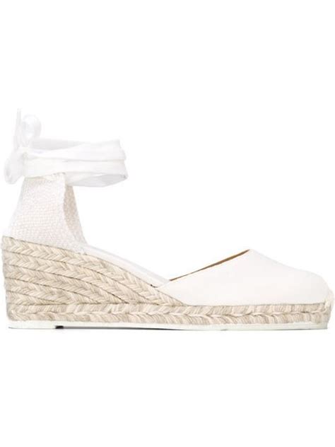 Castaãer carina Wedge Espadrilles In White ModeSens Wedge pumps