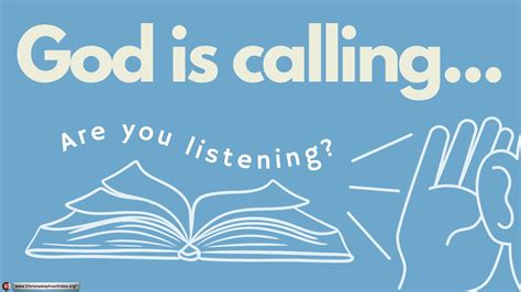 God Is Calling Are You Listening