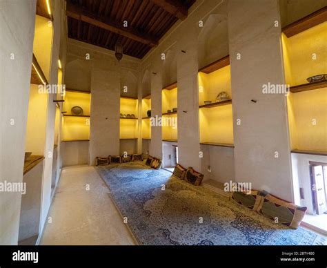 Interior View Of The Castle Of Jabreen A 17th Century Fortress Near