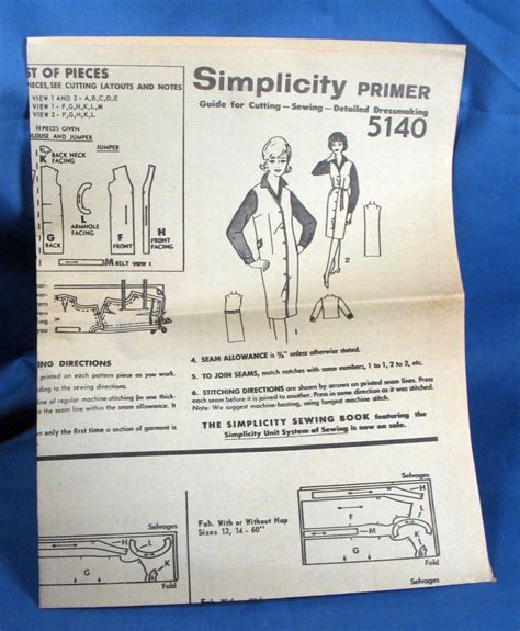 Vintage Simplicity Sewing Pattern 5140 Misses Blouse And Jumper Etsy