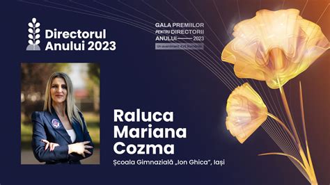 Gala Premiilor pentru Directorii Anului 2023 Patru directori de școală