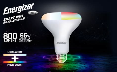 2 Pack Energizer Smart LED Bulb Multi Color And Multi White BR30