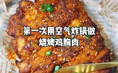 今天用空气炸锅做美味烧烤鸡胸肉！ 哔哩哔哩