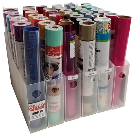 Vinyl Roll Organizer Set In 2020 Vinyl Rolls Vinyl Storage Diy Decor