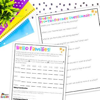 Editable Parent Teacher Conference Sign Up Sheet English Spanish