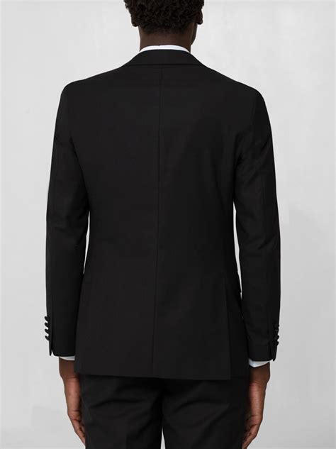 Black Peak Lapel Ticket Pocket Tuxedo Alain Dupetit