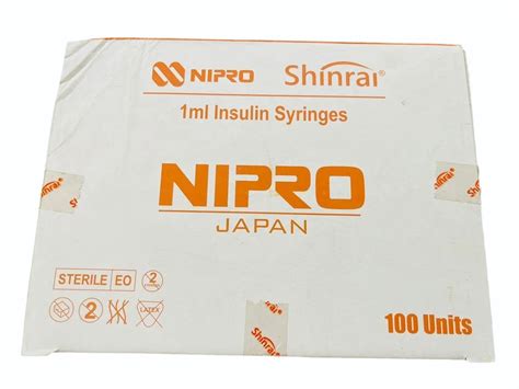 Nipro Syringe Insulin 1ml 31g 516 U 40 100 Units Pack