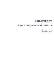 Bsbwor Student Book Topic V Pdf Bsbwor Topic