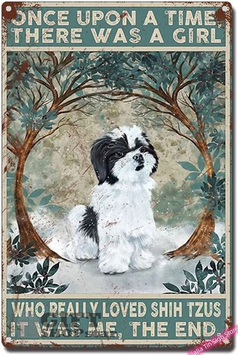 Shih Tzu Metal Tin Sign Bestproductone