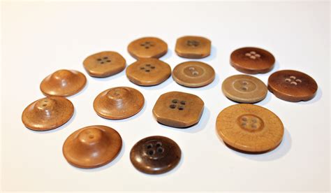 Assorted Antique Vegetable Ivory Tagua Nut Buttons