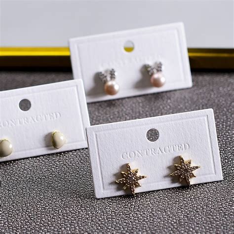 500 Custom Earring Display Card Personalized Earring Card Earring