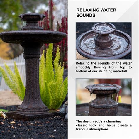 Alcott Hill Resin Solar Fountain Wayfair