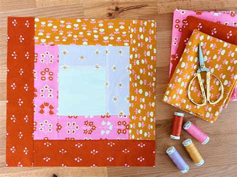 Log Cabin Quilt Block Stacey Lee Creative