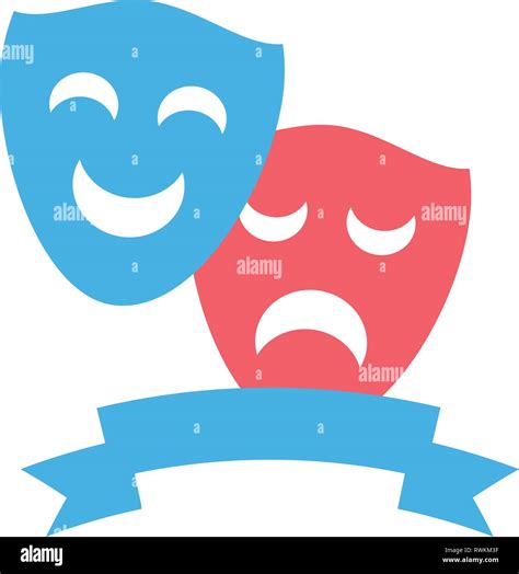 Drama Comedy Mask Theater Stock Vector Image And Art Alamy