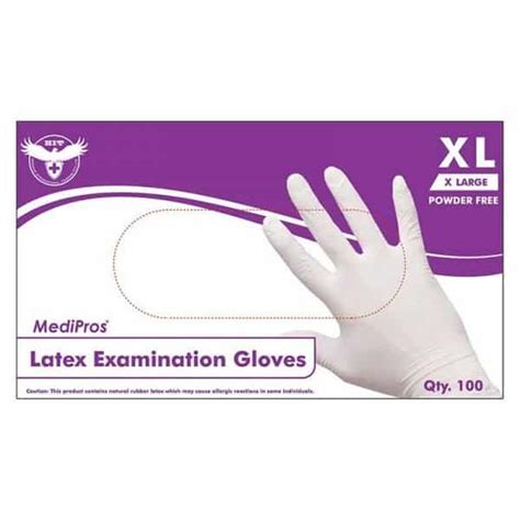 MediPros Disposable Medical Exam Latex Gloves HIT Dental Medical