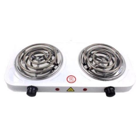 ᐉ Електроплита спіральна на дві конфорки Hot Plate DLD B Білий Краща ціна в Києві Україні