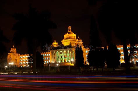 Bangalore At Night Stock Photo Image Of Business High 9953266