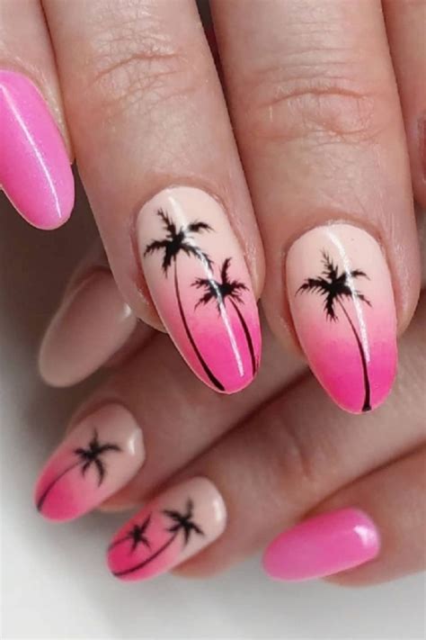 33 Simple Beach Nails Designs For Summer Nails 2021