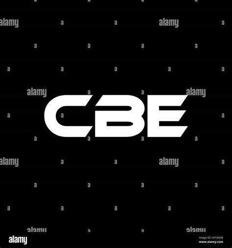 CBE Letter Logo Design With White Background In Illustrator Vector