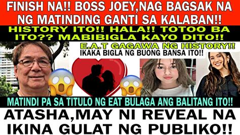 E A TFINISH IKAKA BIGLA NG BUONG BANSA ITO JOEY NAG BAGSAK NA MABIGAT