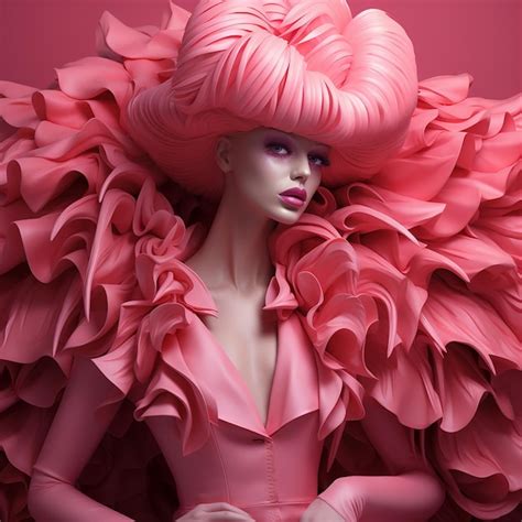 Premium Photo 3d Rendered Fabulous Flamingo Transformed Fashion