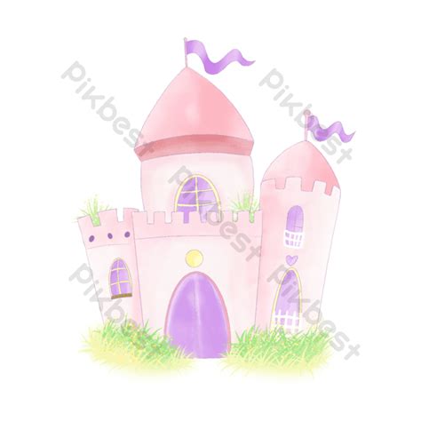 Watercolor Princess Castle Fantasy Png Images Psd Free Download Pikbest