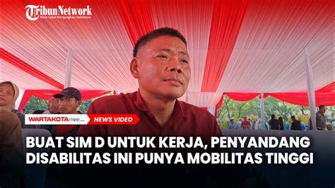 Cerita Udin Penyandang Disabilitas Yang Buat Sim D Karena Punya Banyak