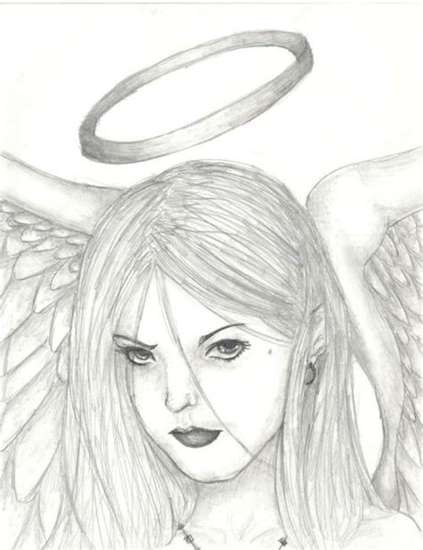 Angel Halo Sketch at PaintingValley.com | Explore collection of Angel ...