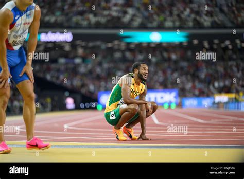 Andrew HUDSON Participating In The 200 Meters Hurdles At The World