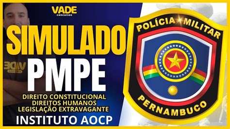 Concurso Pmpe Simulado Reta Final Constitucional Direitos Humanos