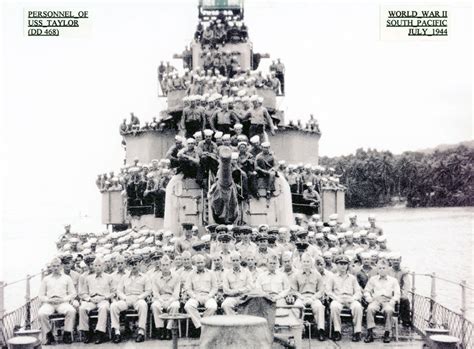 Ship Crew Uss Taylor Dd Dde 468