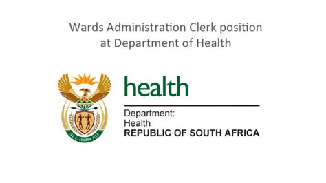 Wards Administration Clerk Position At Department Of Health Jobcare