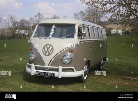 A Classic Retro Volkswagen Vw Camper Van Bus Stock Photo Alamy