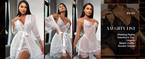 Amazon Rslove Women Sexy Lingerie Set Piece Babydoll Lace