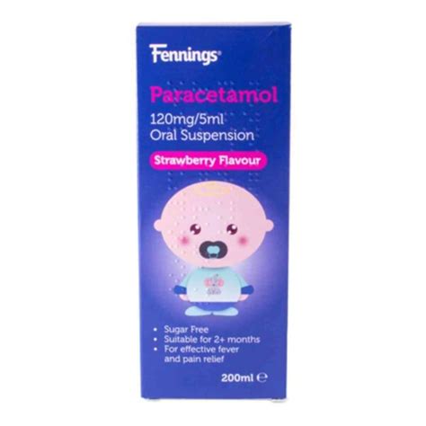 Paracetamol 120mg5ml Oral Suspension Tag Dock Pharmacy