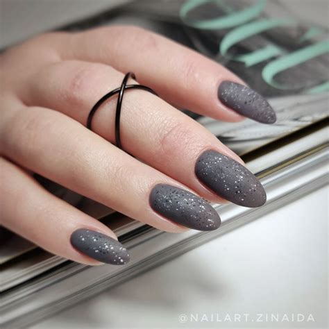 Серый маникюр | Nails, Beauty