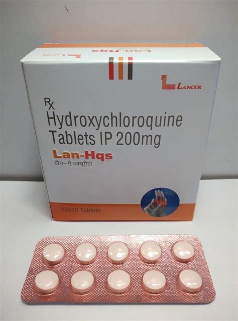 Hydroxychloroquine Tablet Ip Mg X Treatment Anti Malaria At