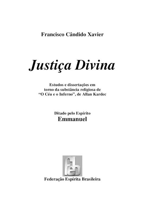 Pdf Justi A Divina Emmanuel Chico Xavier Dokumen Tips