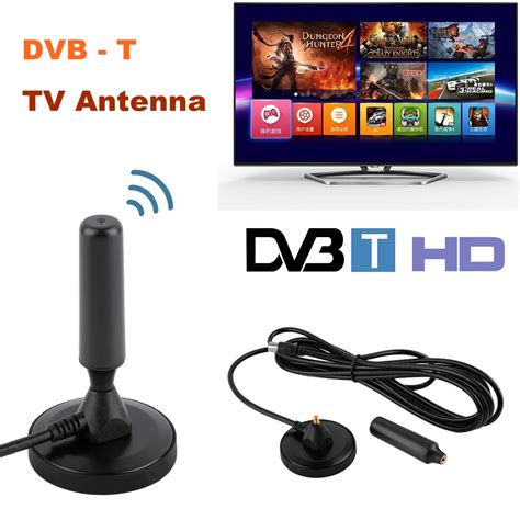 Tv Antenna Stick Fm Freeview Aerial Receiver Dbi Gain Hdtv Indoor